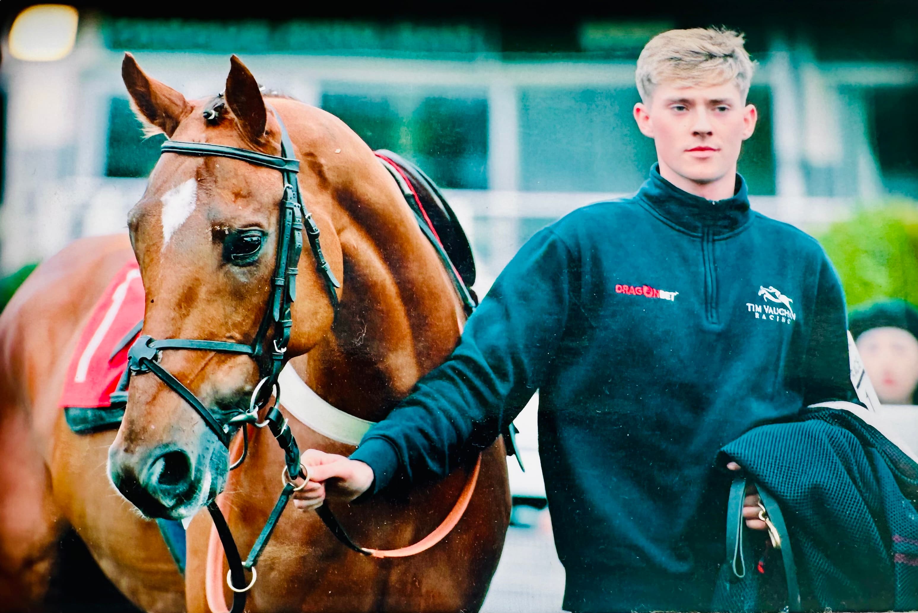 Daniel Lloyd Ellis-Stretch leading a racehorse